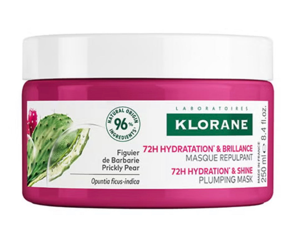 Klorane Mascarilla Hidratación y Brillo 72H Higo Chumbo 250 ml