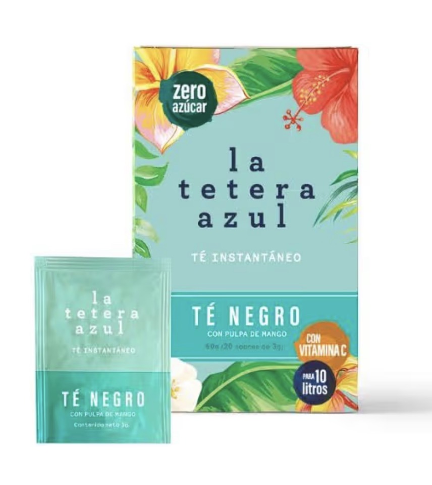 LA TETERA AZUL TE NEGRO MANDO 10 unidades
