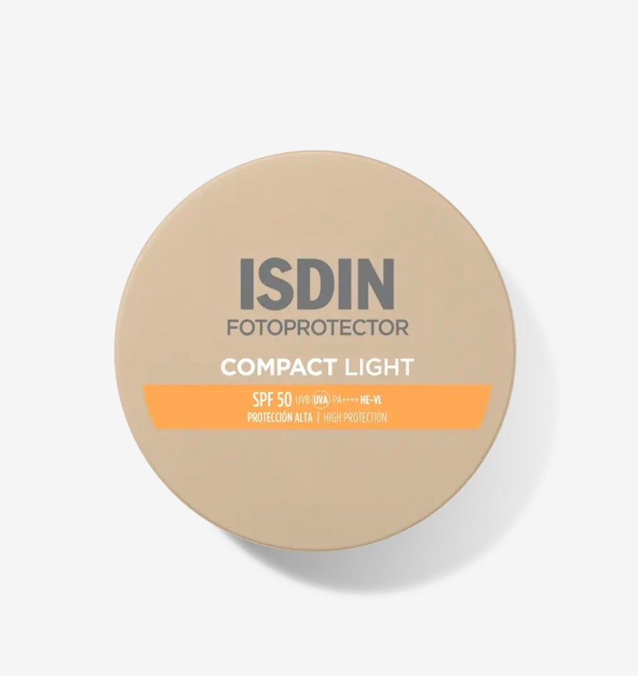 Isdin FOTOPROTECTOR
Compact Arena SPF 50+
Protección solar facial con color (LIGHT)