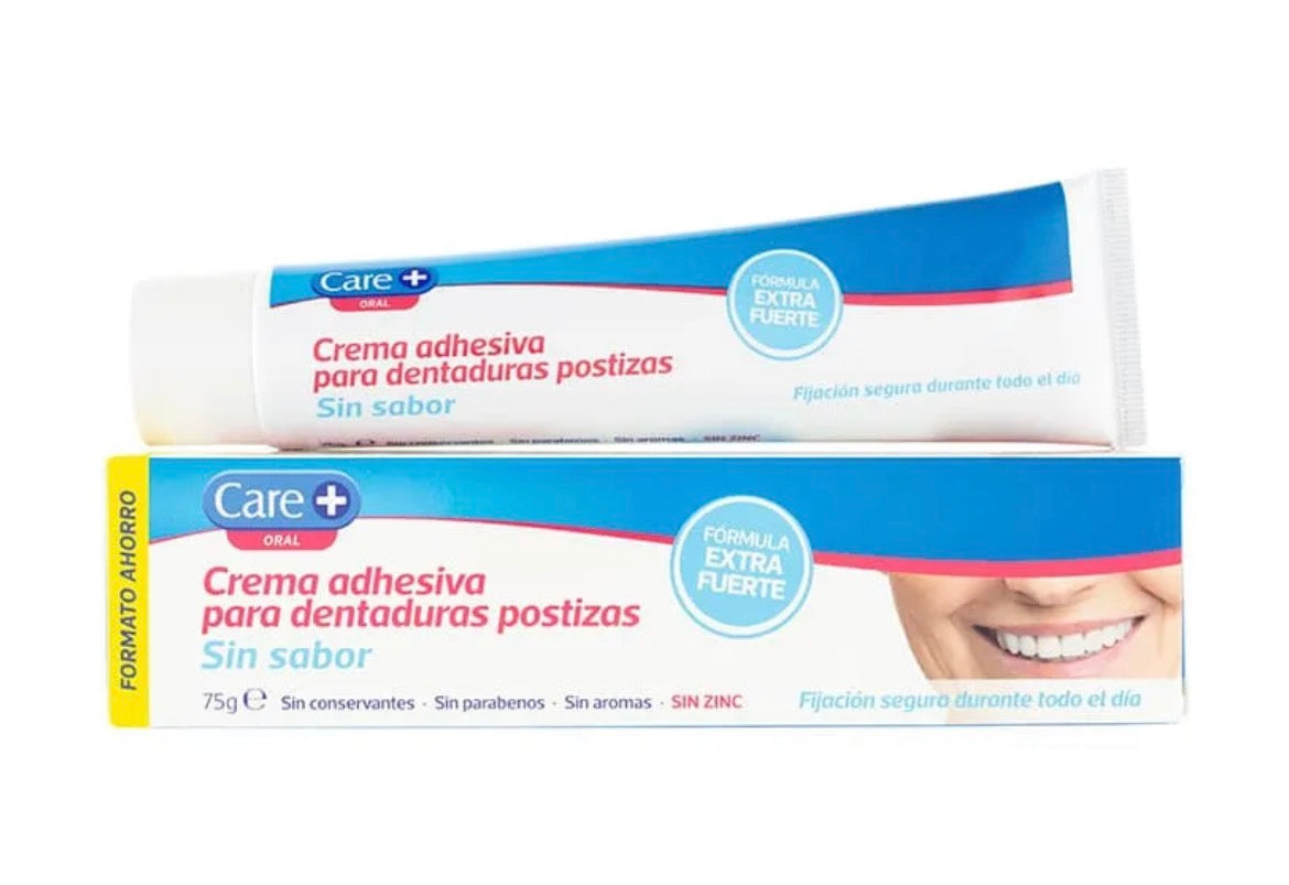 Care+ Oral Crema Adhesiva para Dentaduras Postizas, 75 g