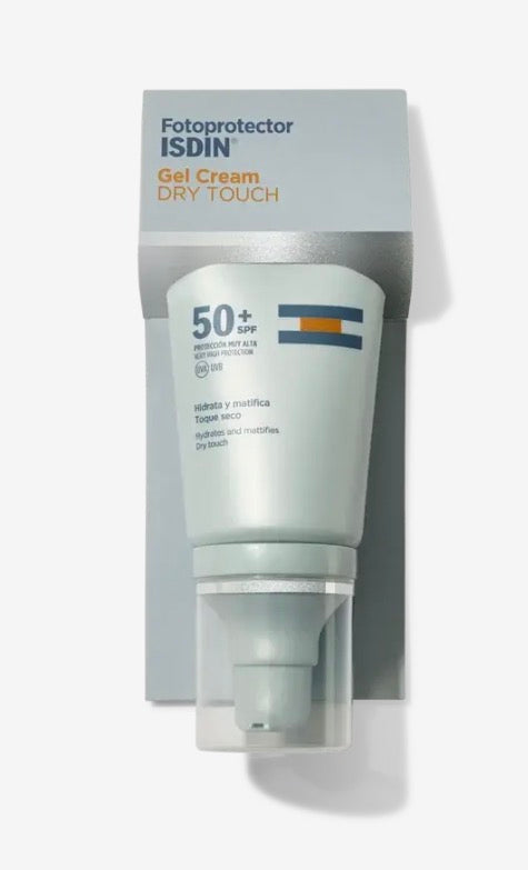 Isdin FOTOPROTECTOR Gel Cream Dry Touch SPF 50+ CON COLOR con toque seco y efecto mate