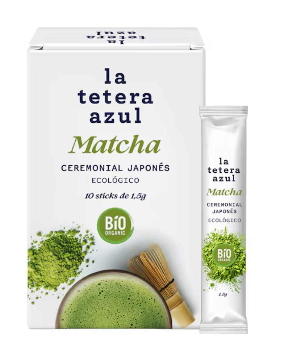 La Tetera Azul Matcha Ceremonial Japonés Ecológico 10 Sticks