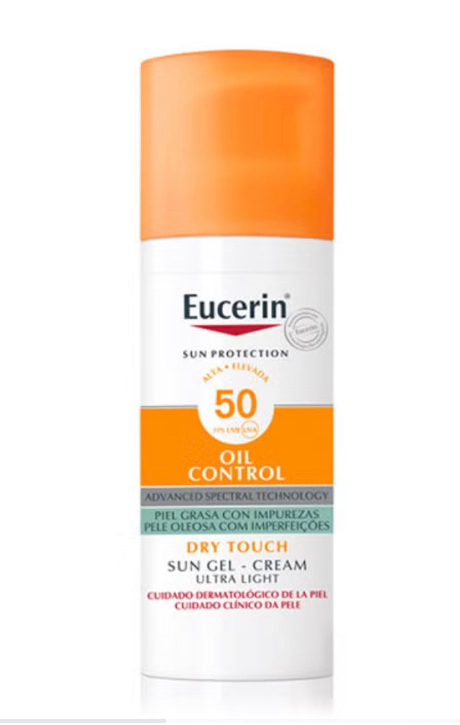 EUCERIN Oil Control SPF 50 50ML
Protector facial para pieles grasas