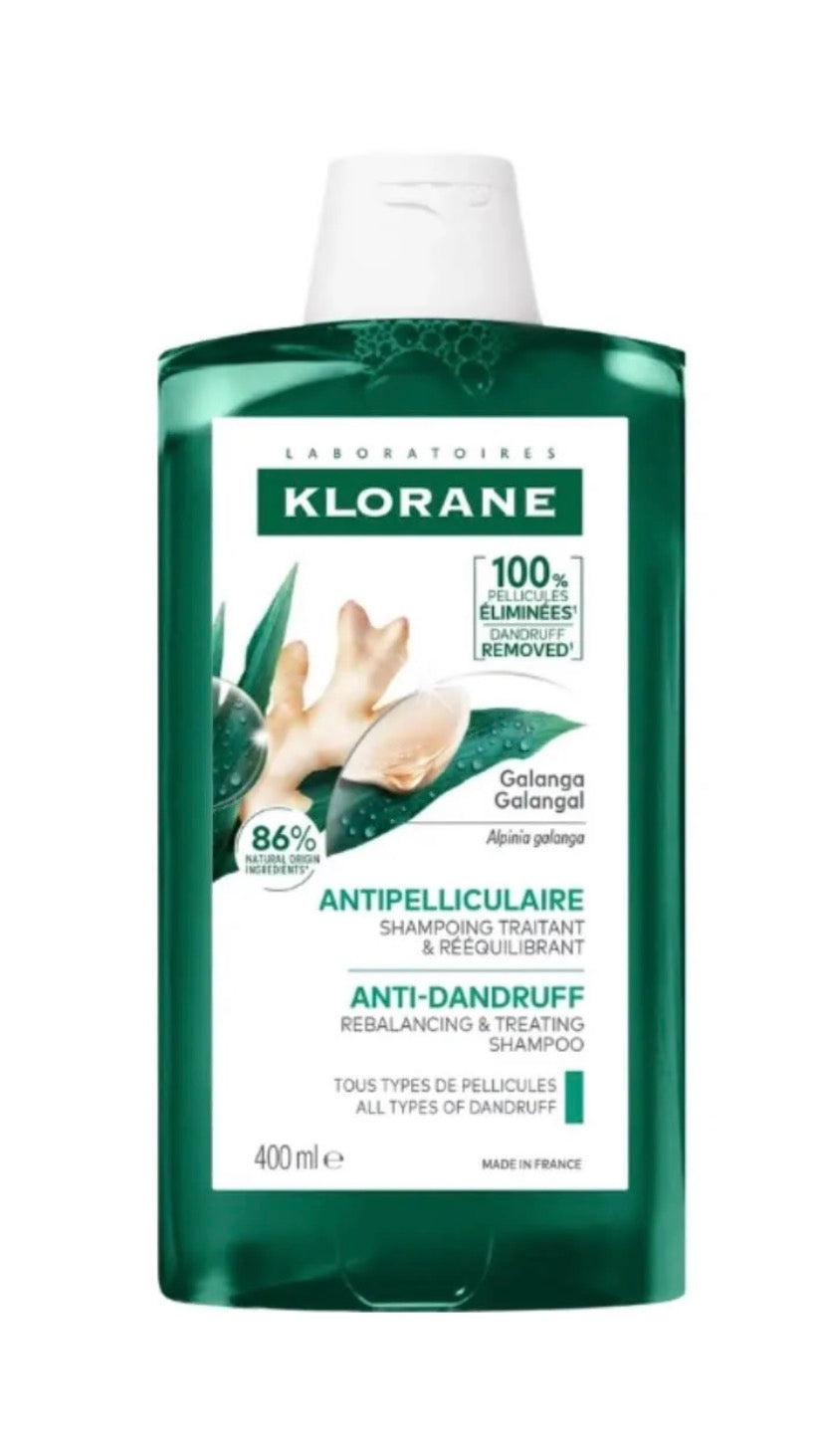 KLORANE Champú Galanga 400ml
Champú anticaspa