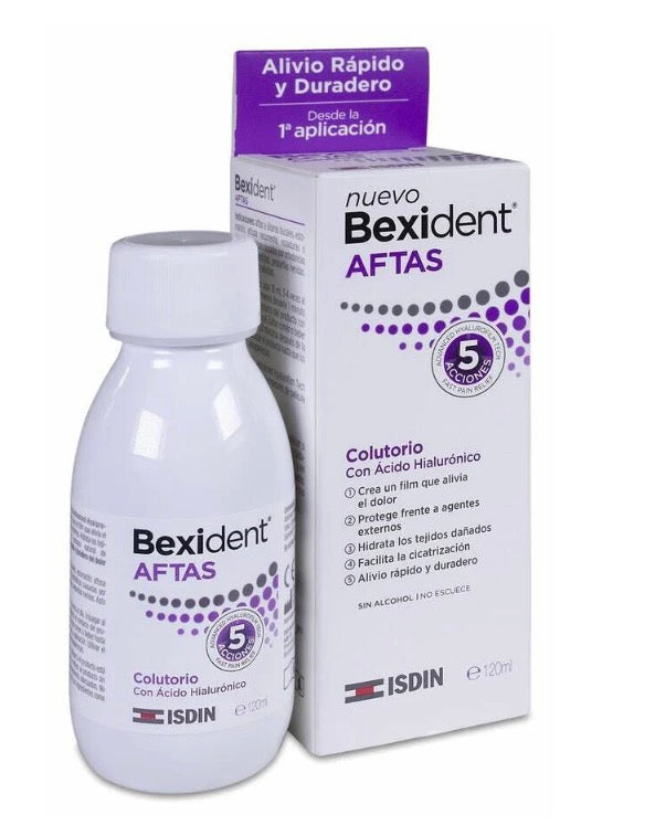 Isdin Bexident Aftas Colutorio, 120 ml