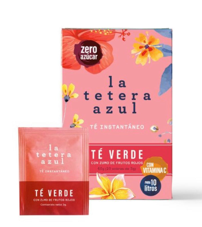 Té Instantaneo Frio - Verde Sabor Frutos Rojos