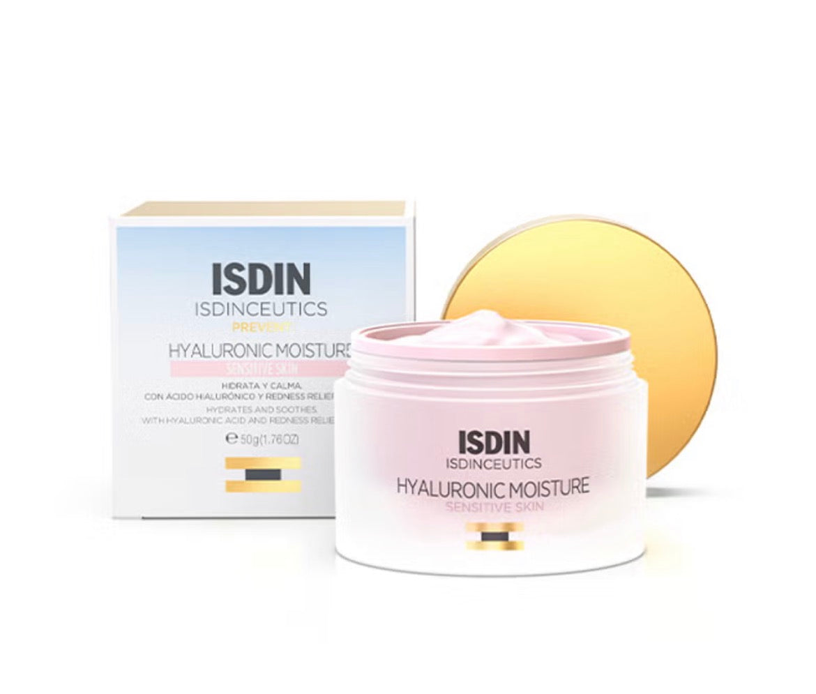 Isdin ISDINCEUTICS
Hyaluronic Moisture Sensitive 50GR
Crema facial ligera con ácido hialurónico pieles sensibles