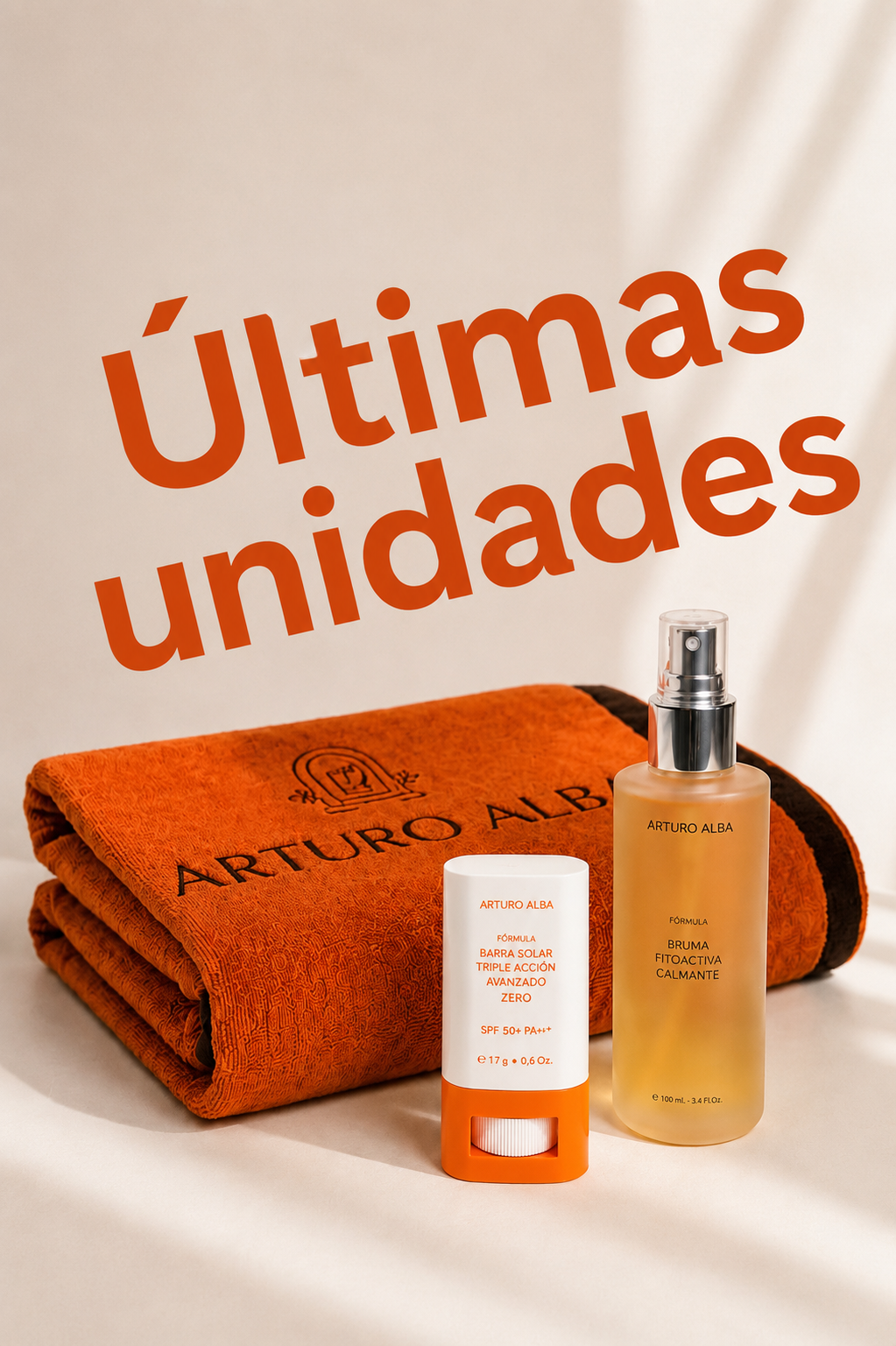 Arturo Alba Pack verano (Bruma fitoactiva+ Stick solar con toalla de regalo.) Existencias limitadas