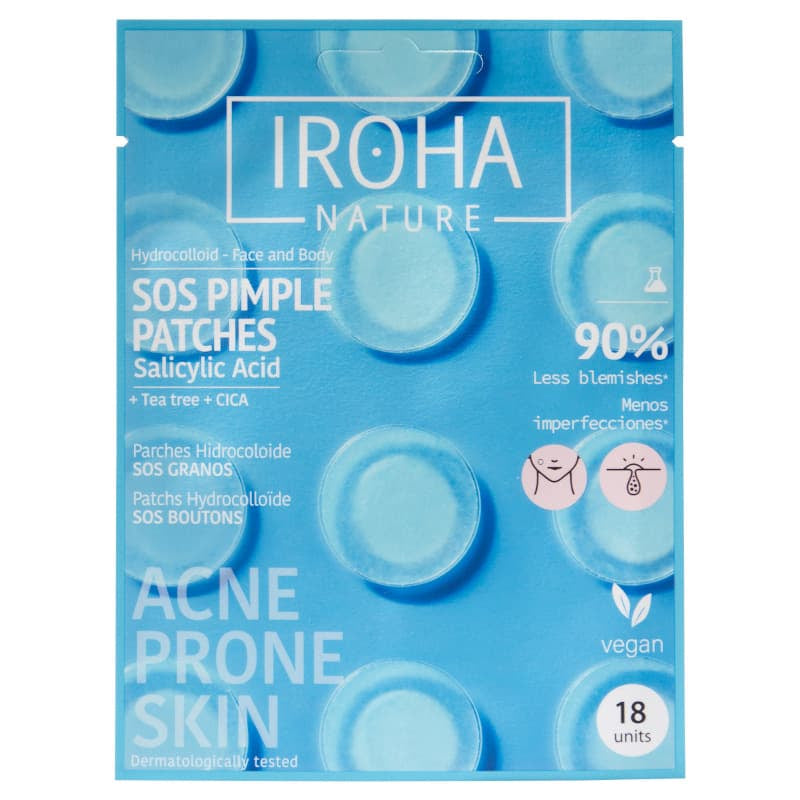 IROHA NATURE PARCHES SOS GRANOS 18 UNIDADES