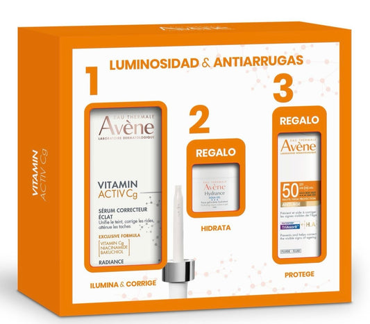 Avène - Pack Vitamin ActivCg Sérum+ Regalo Hydrance crema + Regalo
Solar Antiage SPF50