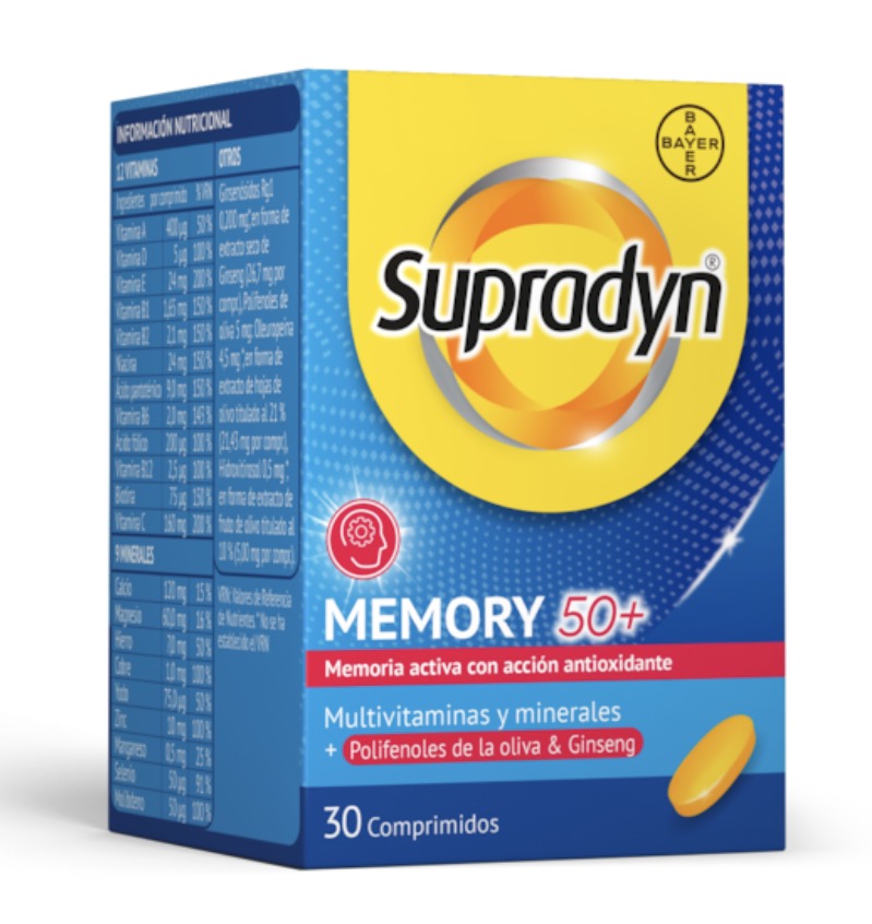 Supradyn Memory 50+ 30 comprimidos