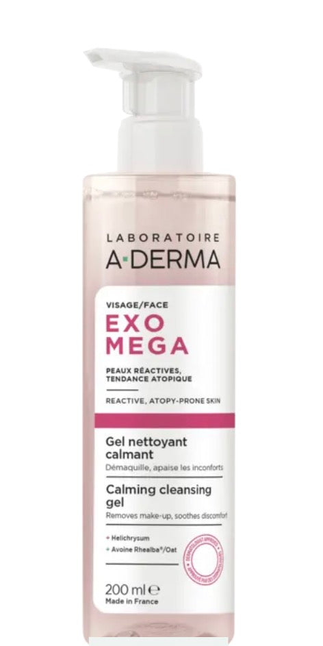 A-DERMA Exomega Gel Limpiador Calmante 200ml