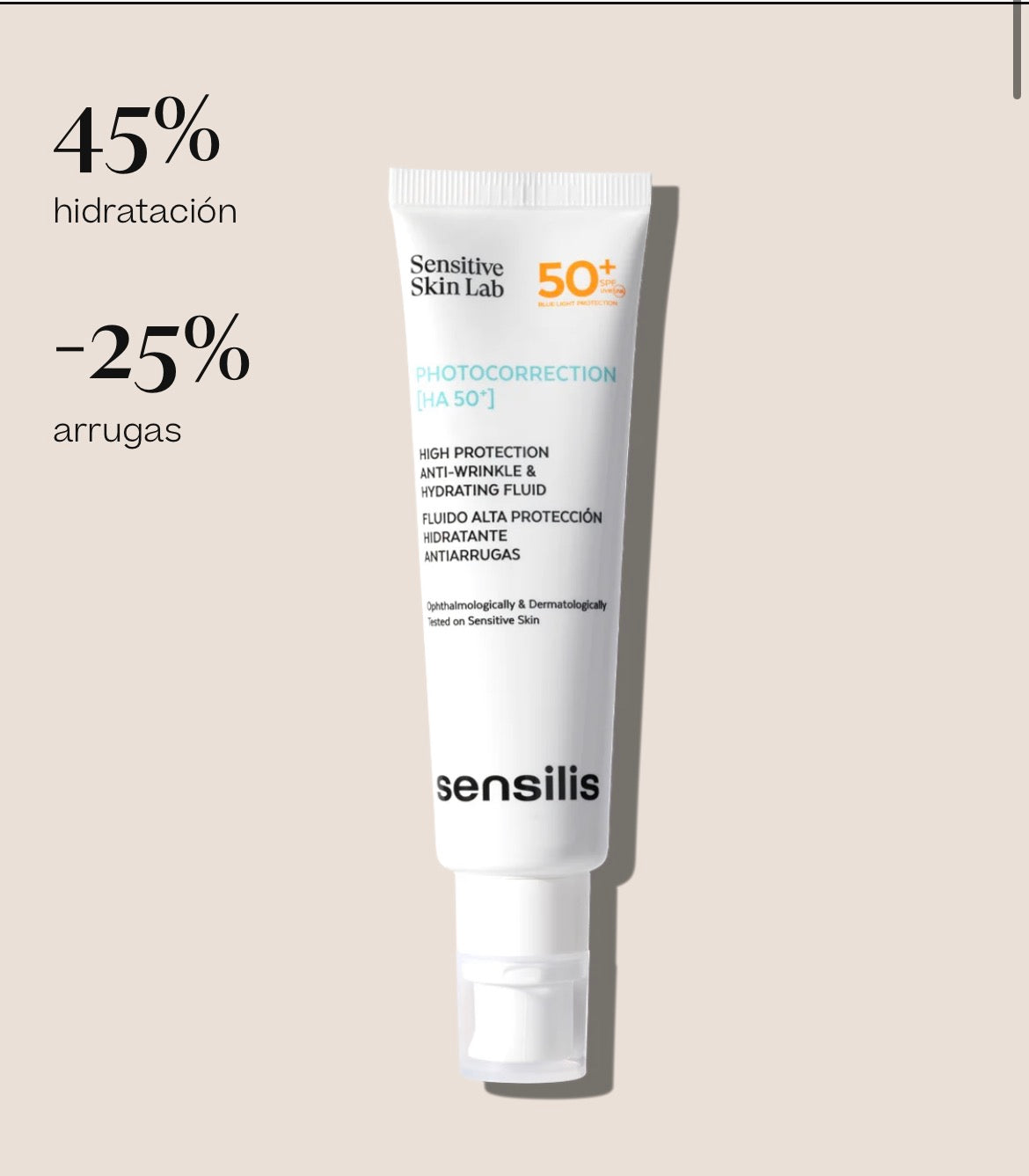 Sensilis Crema de día, Facial
Photocorrection [HA 50+]
50 ml