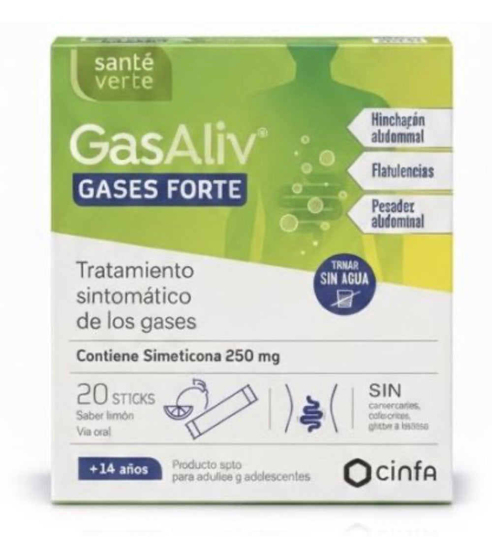 Santé Verte GasAliv® Gases Forte 250 mg – 20 sticks