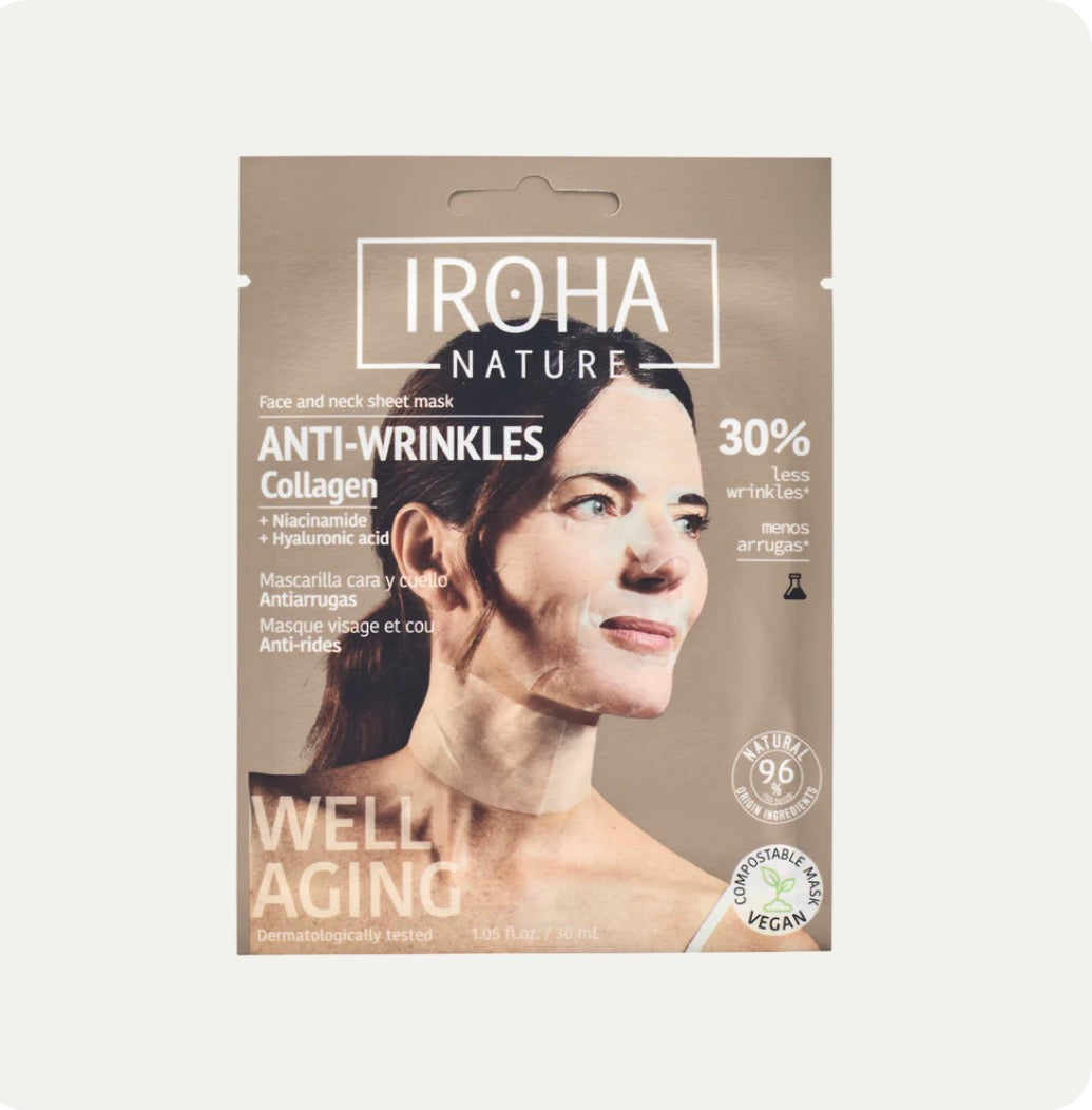 Iroha Nature Mascarilla Antiarrugas Colágeno