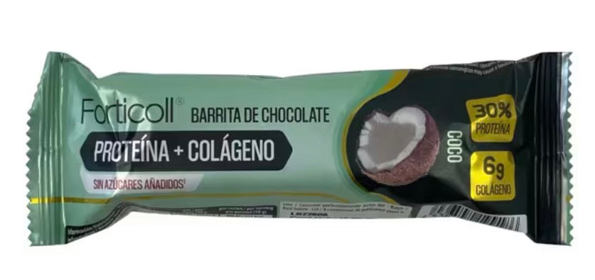 FORTICOLL PROTEÍNA + COLÁGENO | Barrita proteica 50 g