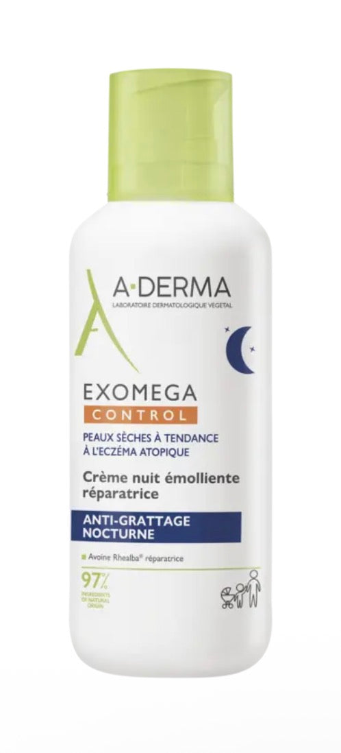 A-DERMA Crema de noche reparadora emoliente 400ml
