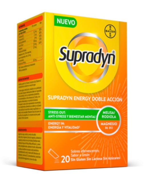 Supradyn® Energy Doble Acción 20 sobres efervescentes