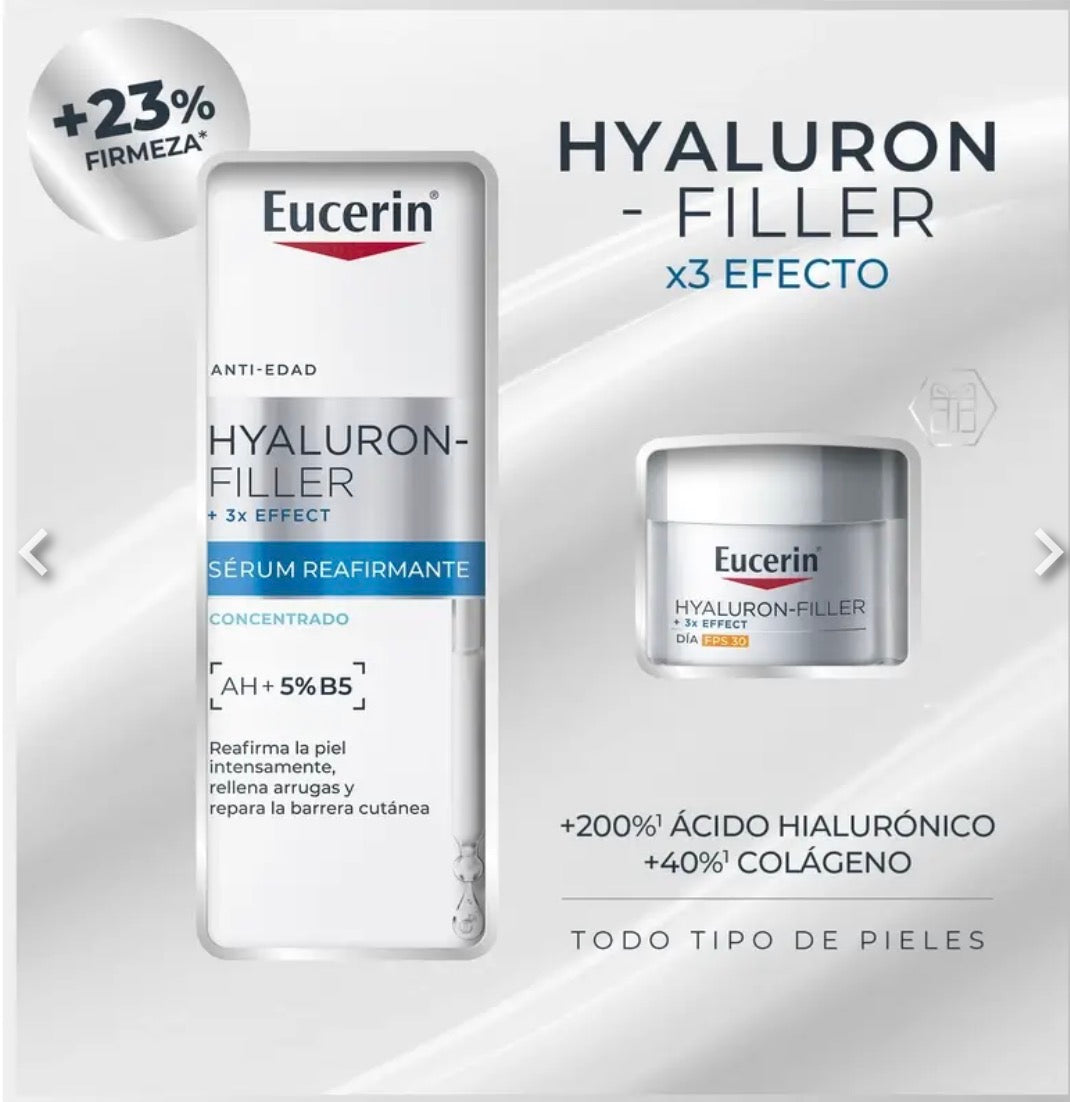 Eucerin Hyaluron-Filler Pack Sérum Reafirmante + Crema de Día FPS 30