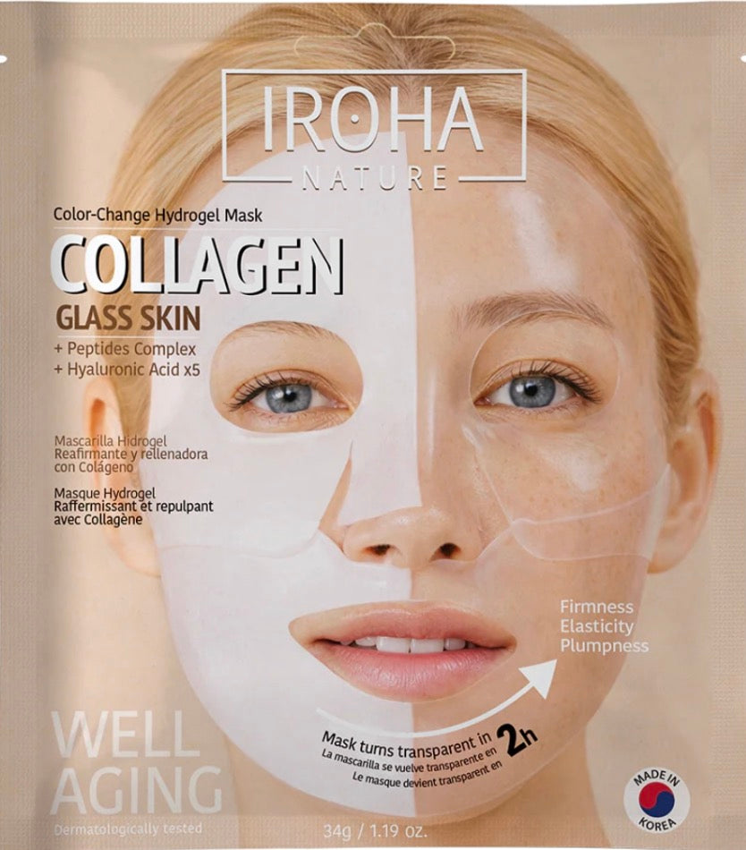 Iroha Nature Glass Skin Hydrogel Mask Collagen