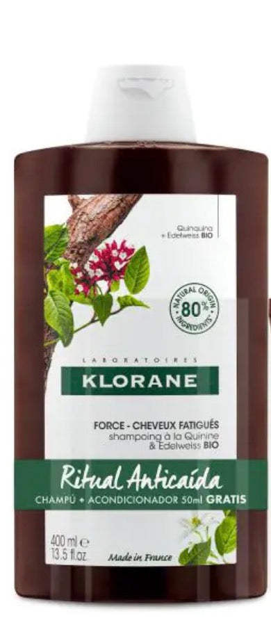 KLORANE Champú fortalecedor a la Quinina y Vitaminas B 400ml