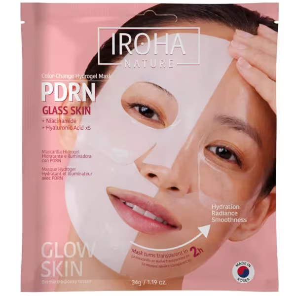 Iroha Nature Mascarilla Hidrogel Glass Skin con PDRN 1 Unidad